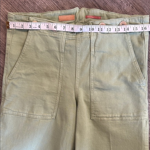 Pilcro Mint Green Wide Leg Jeans - Picture 8 of 12